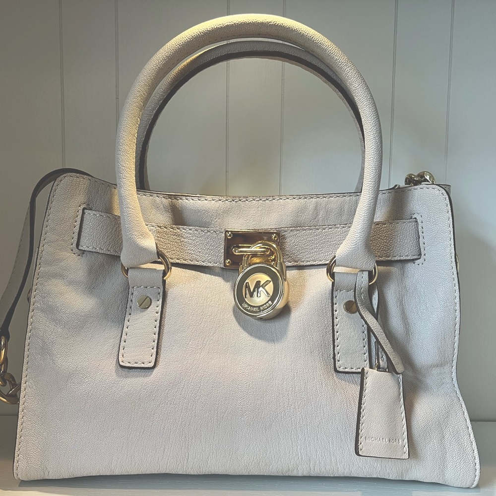 MICHAEL KORS | Hamilton E/W Satchel | Color: Vanilla